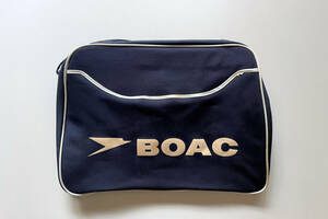『BOAC』1960年代 エアラインバッグ デッドストック British Overseas Airways Corporation 航空機 航空会社 英国 ヴィンテージ A