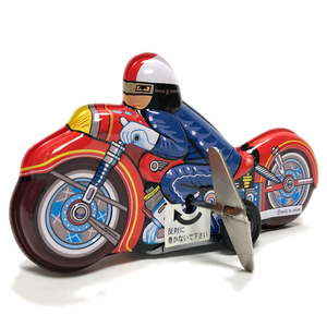 S☆三幸製作所 MOTOR CYCLE ツインノブゼンマイ式ターンアクション　Wind-Up MOTER CYCLE ☆PSTT029-2