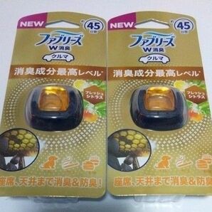 P＆G ファブリーズ クルマ イージークリップ 消臭成分最高レベル フレッシュシトラス 2.2ml × 2個 車用 W消臭