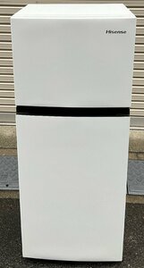 【RKGRE-305】特価！ハイセンス/Hisense/120L 2ドア冷凍冷蔵庫/HR-B1202/中古品/2020年製/当社より近隣無料配達！/即決あり