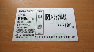 【100円スタ / 現地的中】メイショウラムセス（2002年.富士S ）