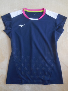 ^USED^ badminton uniform ^ Mizuno ^ navy ^ size lady's L^