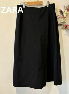 【美品】ZARA 巻きスカート風　ワイドパンツ　ガウチョパンツ　