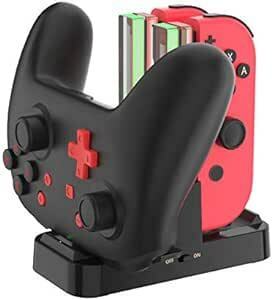 ジョイコン Joy-Con Pro コントローラー 充電 スタンド Nintendo Switch用 3WAY充電可能 KINGT