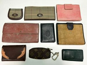  brand purse card inserting key case junk 9 point set LOUIS VUITTON Burberry PRADA Loewe 