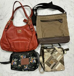 COACH Coach lady's bag 4 point set shoulder bag handbag set sale 