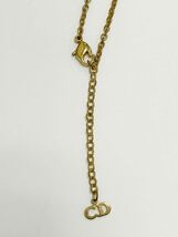 Christian Dior クリスチャンディオール ヴィンテージ ロゴ ツイスト ゴールドカラー ネックレス_画像2