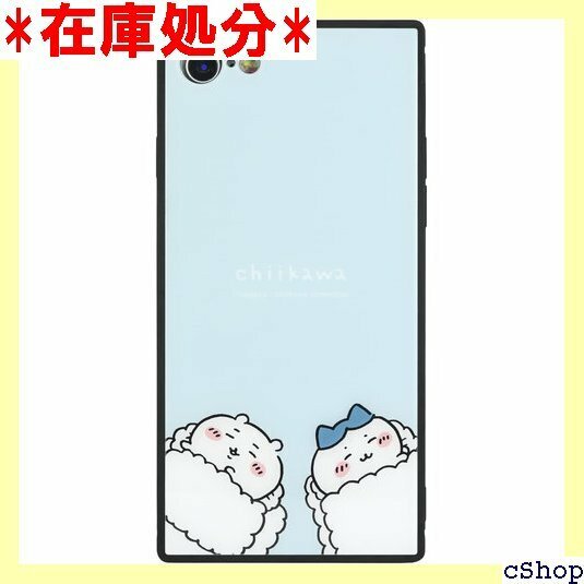 グルマンディーズ ちいかわ iPhone SE 第3世 チ 対応 スクエアガラスケース すやすや CK-02BL 834