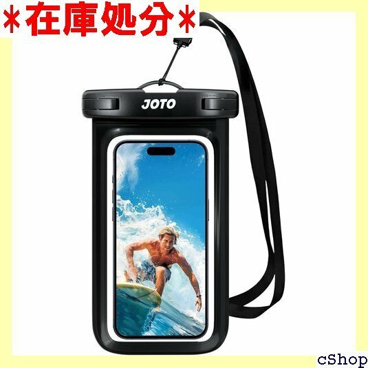 JOTO 防水ケース IPX8認定 携帯用ドライバッグ Phone 12・11・XS・Android -ブラック 1