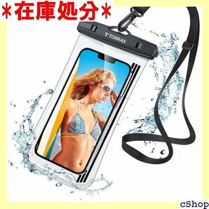 2024進化・最高傑作 TORRAS スマホ 防水ケー インチ 海 水中 温泉 風呂 キッチン プール ブラック 17