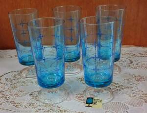 *. retro ADERIAate rear light blue blue with legs glass 