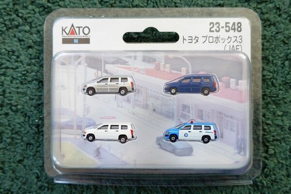 KATO トヨタプロボックス3 JAF（4台入り） 23-548 Nゲージジオラマ 1/150