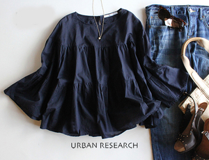  кошка pohs отправка 385 иен * Urban Research KBF| легкий!tia-do блуза темно-синий 