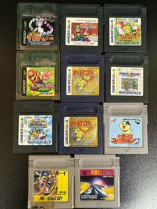 GAMEBOY　GAMEBOY COLOR　ゲームソフト　まとめ売り　11点セット