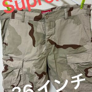 【美品】Supreme ハーフパンツ カーゴパンツ 迷彩 カモ柄 サイズ36