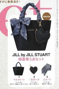 ! Sweet 5 month number appendix JILL by JILL STUART multi tote bag / scarf / Mini pouch 3 point set free shipping 