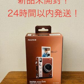 【新品未使用！】富士フィルム instax mini evo ブラウン チェキ