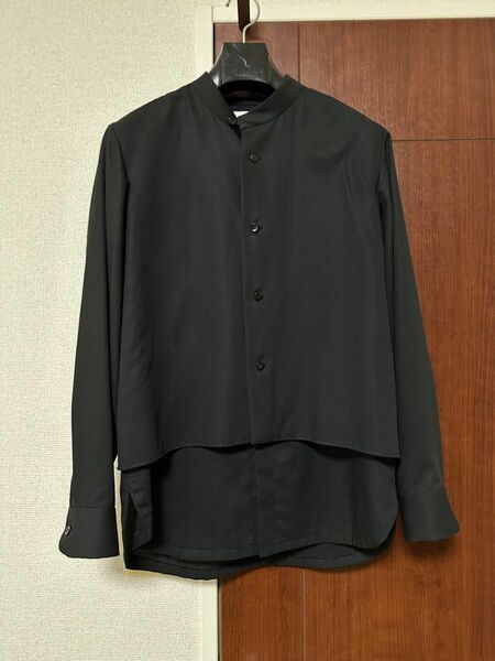 エトセンス　ETHOSENS Layer shirt BLACK ブラック