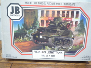 お手つき欠品 JB Models 1/76 Vickers Light Tank Mk.6 A/B/C