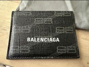 バレンシアガ BALENCIAGA パスケース カードケース レザー 黒 名刺入れ ブラック