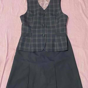 上下セット【中古】ベスト・スカート7号/ALPHAPIER・アルファピア/AR2823-1/AR3824-1/おしゃれ会社制服/かわいいOL制服