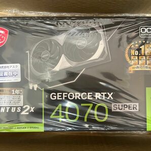 MSI GeForce RTX 4070 SUPER 12G VENTUS 2X OC 4070SUPERVENTUS2XOC