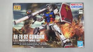 #PM028未組立プラモデル【バンダイ HG 1/144 RX-78-02 ガンダム(GUNDAM THE ORIGIN版)】