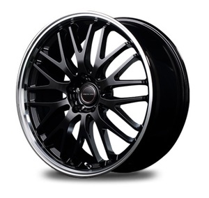 MID VERTEC ONE EXE10 ホイール グロッシーブラック/リムポリッシュ 20インチ×8.5J +38 5H114 国産車 入数：1台分(4本)