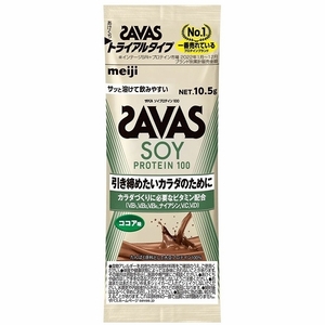  The автобус (SAVAS) соевый протеин 100 Trial модель 10.5g какао тест входить число :1 коробка (6 пакет ) 2634030