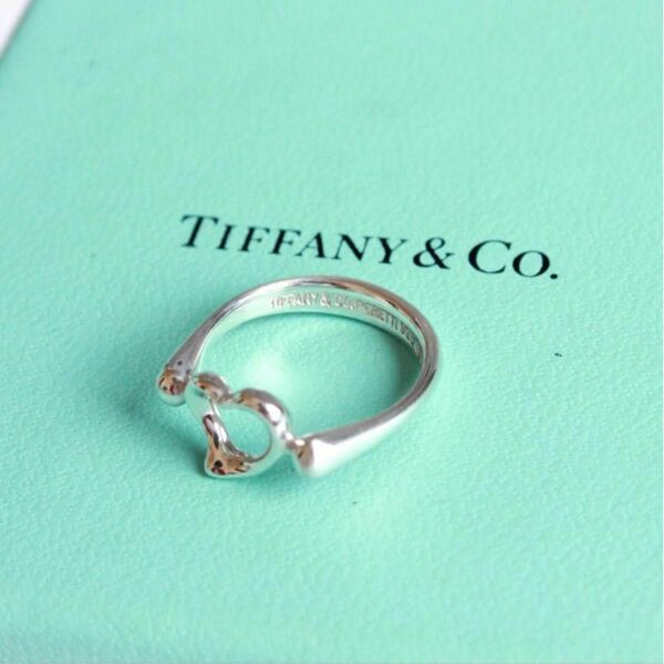 Tiffany&Co. ティファニー オープンハート リング 指輪 8号