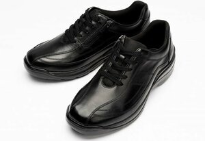新品 ドクターアッシー DR8014 黒 26cm メンズビジネスシューズ メンズウォーキングシューズ 紳士靴 靴 4E幅広 ファスナー Dr. ASSY
