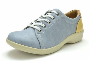  new goods topaz moa TZ-1438 blue 24cm lady's comfort shoes lady's walking shoes TOPAZ MORE 4E wide width 