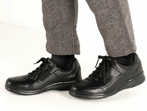 新品 ドクターアッシー DR8016 黒 26cm メンズビジネスシューズ メンズウォーキングシューズ 紳士靴 靴 4E幅広 ファスナー Dr. ASSY