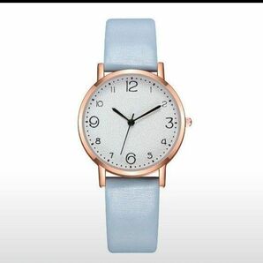 超人気　レディース　 腕時計　 クォーツ　　 アナログ　水色　ブルー　 女性