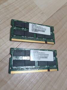 ELECOM ET667-N2G DDR2 667 2G SO-DIMM 200pin 2 sheets set ( total 4G)