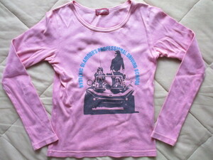 HYSTERIC GLAMOUR ヒステリックグラマー 長袖Tシャツ サイズ表記フリー ピンク系 ロンT 日本製