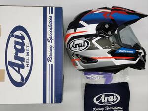 Arai アライ TOUR-CROSS3 DEPARTURE ツアークロス3 デパーチャー 青 フルフェイスヘルメット XLサイズ