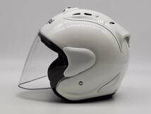 Arai アライ SZ-RAM4 GLASS WHITE グラスホワイト SZ-Ram4 ジェットヘルメット Mサイズ_画像6