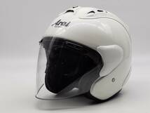 Arai アライ SZ-RAM4 GLASS WHITE グラスホワイト SZ-Ram4 ジェットヘルメット Mサイズ_画像4