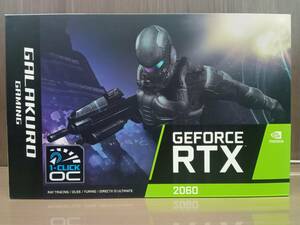 【中古品・箱あり】玄人志向 RTX2060 6GB GALAKURO GAMING【グラフィックボード】