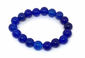 [Premio Fortuna] sapphire bracele 10 millimeter . stone quality gem quality is not beautiful blue. natural stone Power Stone 306127##