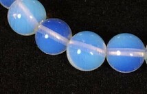 【Premio Fortuna】オパールブレスレット　オパール(蛋白石)10ミリ珠を使用 非宝石品質 白と透明とブルーのグラデーション 50165■■_画像3