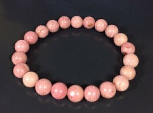  in ka rose bracele [1 jpy ~ there is no highest bid ] shell pink. in ka rose Power Stone 8 millimeter ×22 bead inside diameter approximately 15.5 centimeter 500141