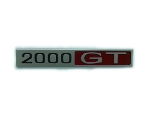 ハコスカ２０００GTコンソールエンブレム　赤　マーク　KPGC10 PGC10 GC10 KGC10 GT-R 旧車 S20 スカイライン ニッサン 室内 内装 センター