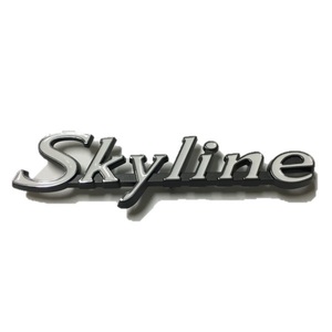 ハコスカ 4D フロントフェンダー Skyline エンブレム マーク GC10 PGC10 旧車 L型 S20 セダン GT-R スカイライン 部品 パーツ 日産 サイド