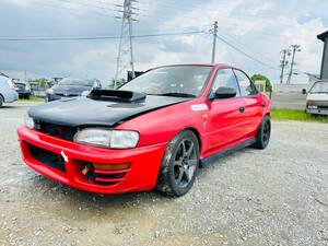 インプレッサ 5速マニュアル GC8 WRX ターボ エンジン始動ギア正常 ####車検証なし