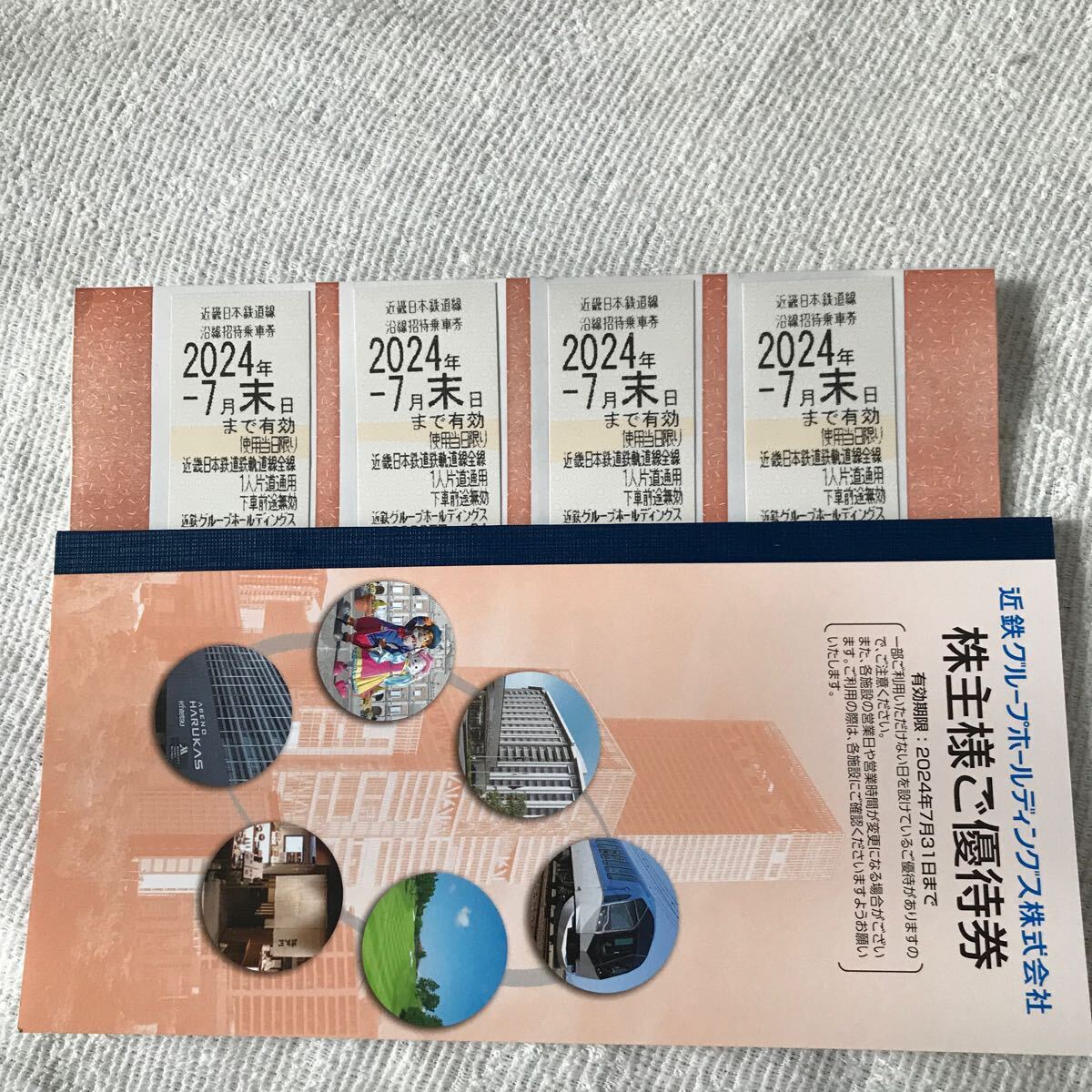 近畿日本鉄道 株主優待乗車券4枚+冊子セット(ネコポス追跡付き発送) 近畿日本鉄道 株主優待乗車券4枚+冊子セット(ネコポス追跡付き発送)