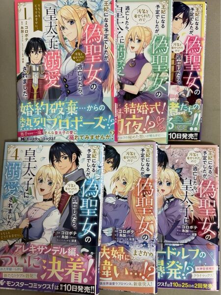 王妃になる予定でしたが、偽聖女の汚名を着せられたので逃亡したら、皇太子に溺愛されました。そちらもどうぞお幸せに。 1 〜6巻