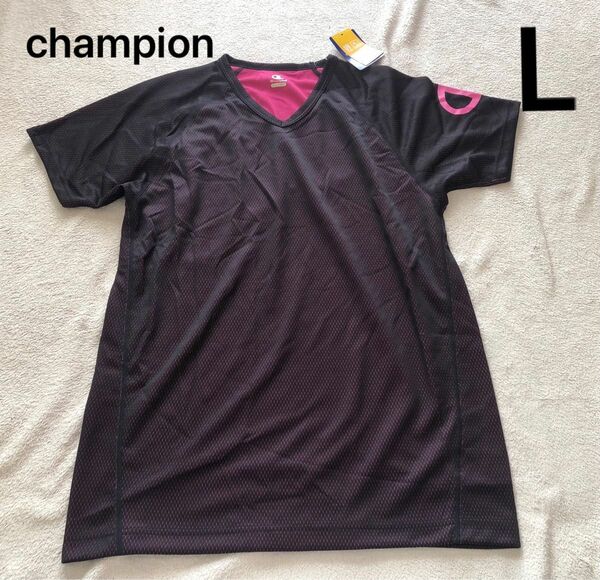 championチャンピオンdoubleDRY半袖TシャツL