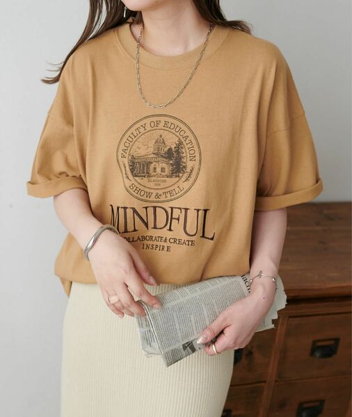 discoat MINDFUL刺繍ロゴTシャツ　ディスコート